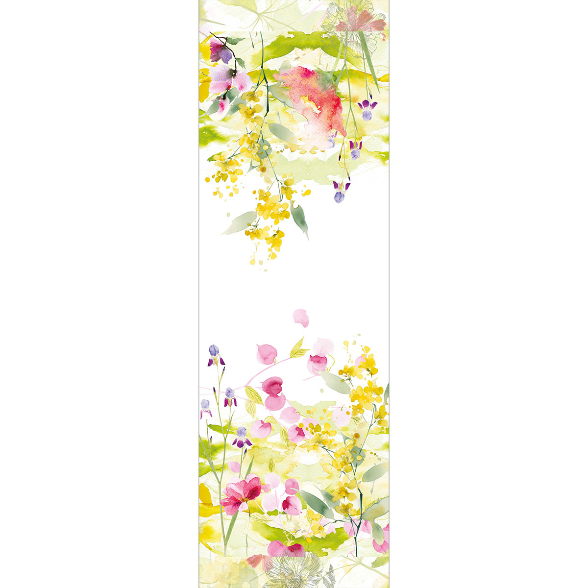 Garnier Thiebaut   Garnier Thiebaut Tischdecke  SOUFFLE-FLEURI_PRINTEMPS- Halbleinen vorgewaschen