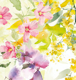 Garnier Thiebaut   Garnier Thiebaut Tischdecke  SOUFFLE-FLEURI_PRINTEMPS- Halbleinen vorgewaschen