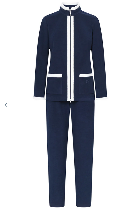 Féraud - Rösch  FÉRAUD Kuscheliger Hausanzug Homedress Fleece Fb.navy blau