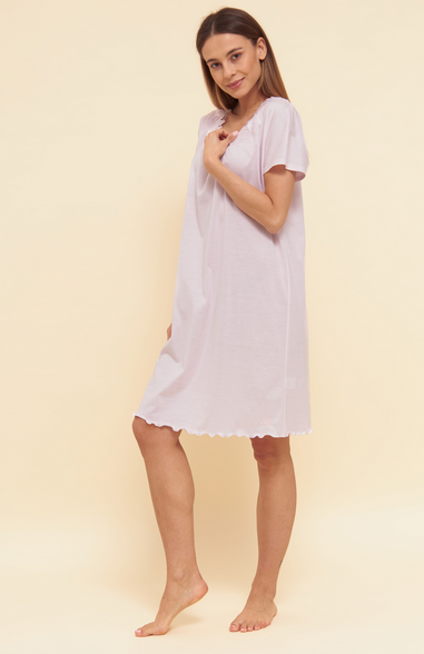 Féraud - Rösch FÉRAUD Nachthemd Spitze, feiner Single Jersey  100% Baumwolle - Fb.rose