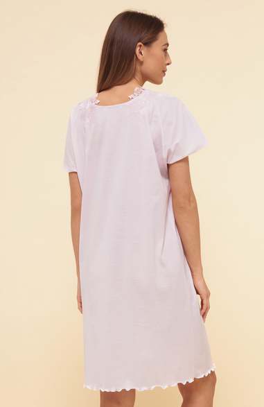 Féraud - Rösch FÉRAUD Nachthemd Spitze, feiner Single Jersey  100% Baumwolle - Fb.rose