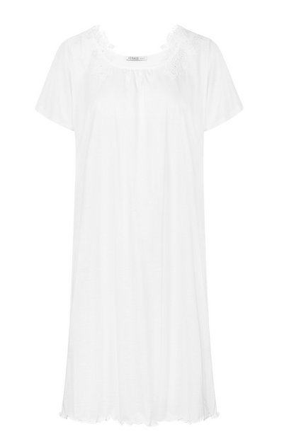 Féraud - Rösch FÉRAUD Nachthemd Spitze, feiner Single Jersey  100% Baumwolle - Fb.white