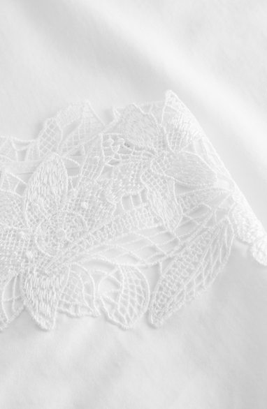 Féraud - Rösch FÉRAUD Nachthemd Spitze, feiner Single Jersey  100% Baumwolle - Fb.white