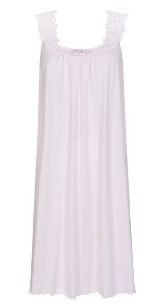 Féraud - Rösch FÉRAUD Nachthemd Spitze, Ärmellos feiner Single Jersey  100% Baumwolle - Fb.rose