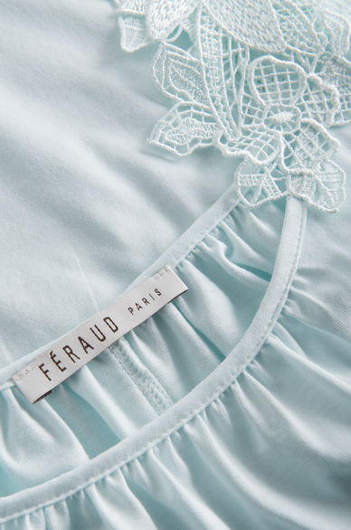 Féraud - Rösch FÉRAUD Nachthemd Spitze, Ärmellos feiner Single Jersey  100% Baumwolle - Fb.crystal