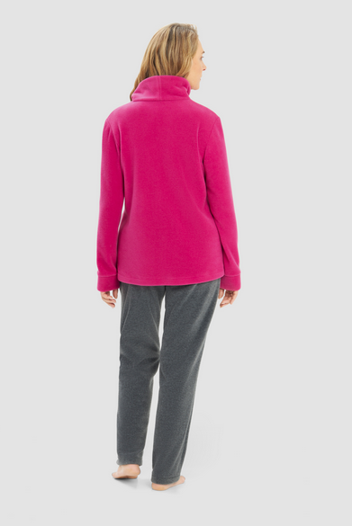 Féraud - Rösch  Rösch Kuscheliger Hausanzug Fleece pink-heather grey