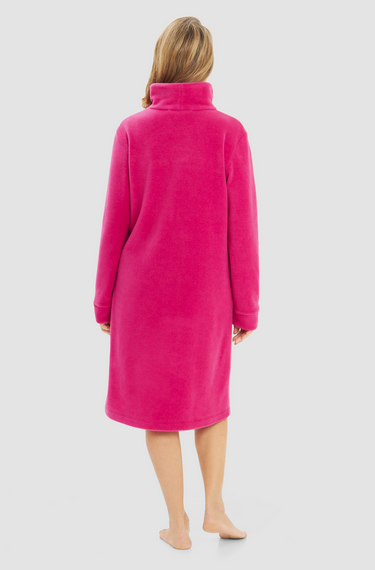 Féraud - Rösch   Rösch Kuscheliger Bademantel Hausmantel ReißverschlußFleece pink