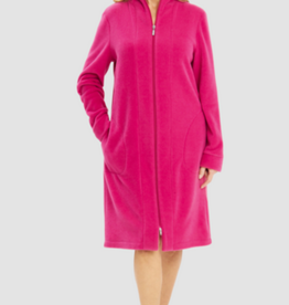 Féraud - Rösch Rösch Kuscheliger Bademantel Hausmantel ReißverschlußFleece pink