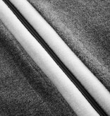 Féraud - Rösch  FÉRAUD Kuscheliger Bademantel lang Hausmantel mit Reißverschluß Fleece Fb.dunkelgrau