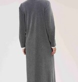 Féraud - Rösch  FÉRAUD Kuscheliger Bademantel lang Hausmantel mit Reißverschluß Fleece Fb.dunkelgrau