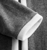 Féraud - Rösch  FÉRAUD Kuscheliger Bademantel lang Hausmantel mit Reißverschluß Fleece Fb.dunkelgrau