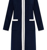 Féraud - Rösch  FÉRAUD Kuscheliger Bademantel lang Hausmantel mit Reißverschluß Fleece Fb.navy-dunkelblau