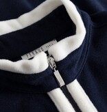 Féraud - Rösch  FÉRAUD Kuscheliger Bademantel lang Hausmantel mit Reißverschluß Fleece Fb.navy-dunkelblau