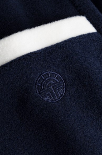 Féraud - Rösch  FÉRAUD Kuscheliger Bademantel lang Hausmantel mit Reißverschluß Fleece Fb.navy-dunkelblau