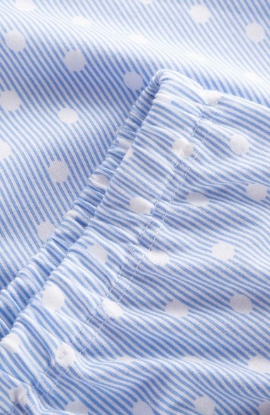 Féraud - Rösch    Rösch Damen Pyjama kurz 7/8 Tupfen Jersey skyblue 100% Baumwolle  -