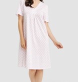 Féraud - Rösch FÉRAUD Nachthemd feiner Single Jersey 100% Baumwolle - Logo print pink