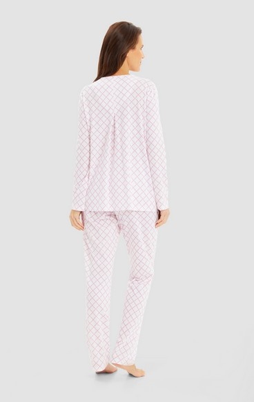 Féraud - Rösch   FÉRAUD Damen Pyjama lang Single Jersey Print rose