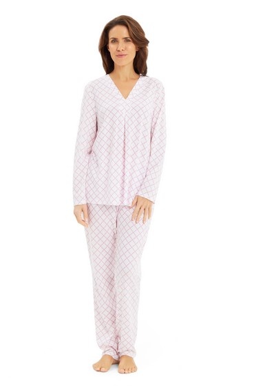 Féraud - Rösch   FÉRAUD Damen Pyjama lang Single Jersey Print rose