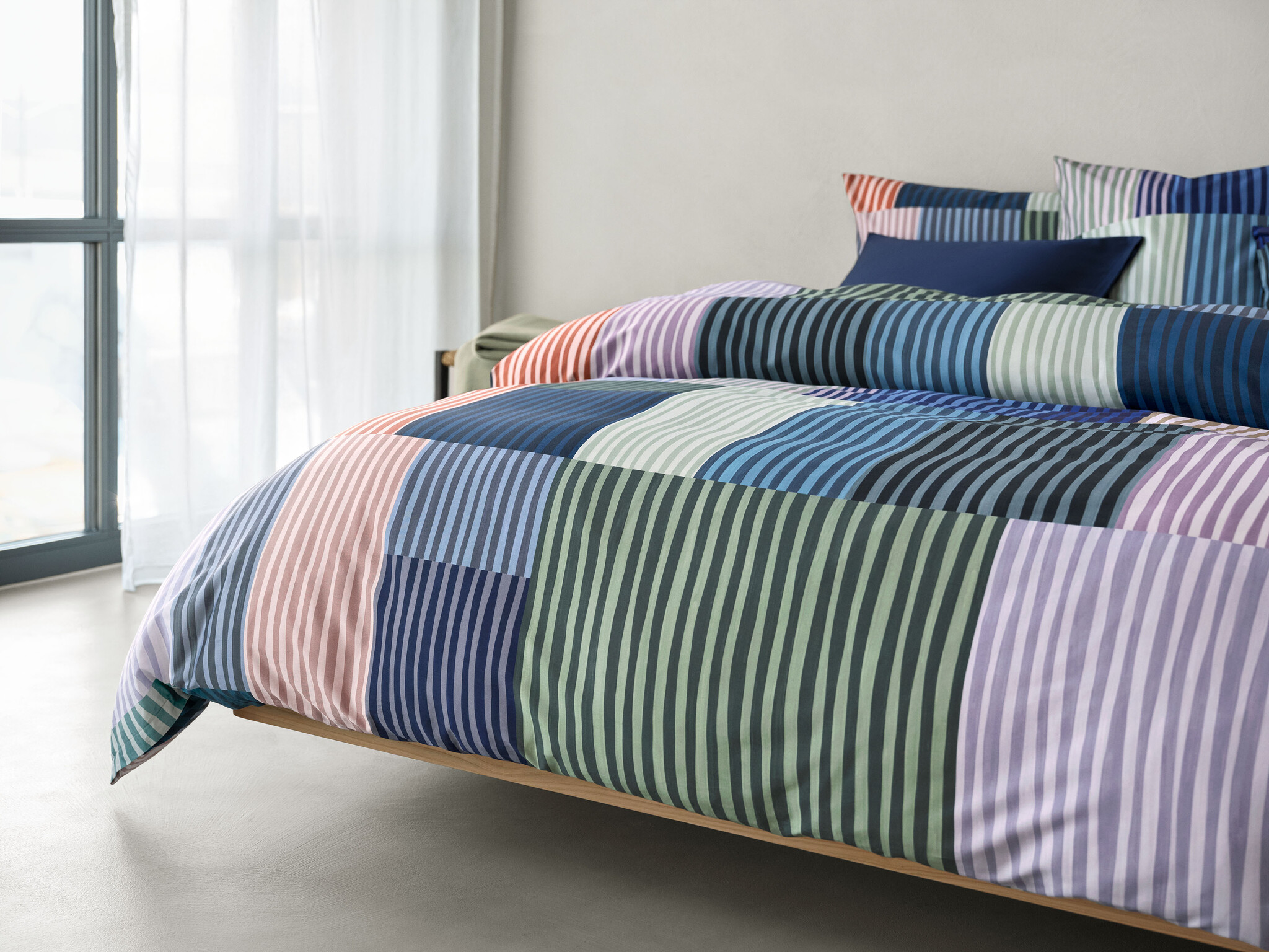 Schlossberg      Schlossberg-Jersey-Melvin Royal multicolor -feiner schweizer Jersey bügelfrei