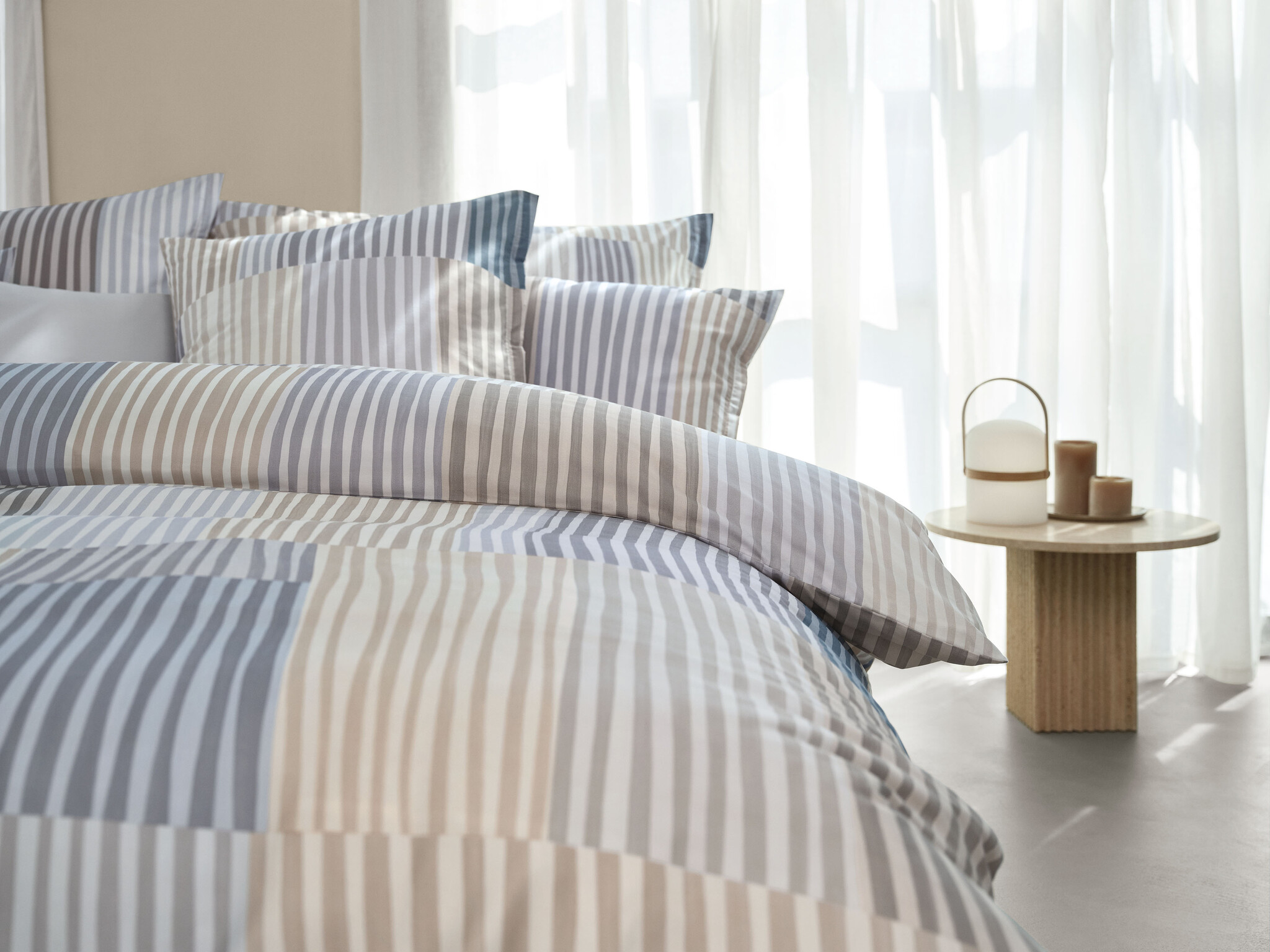 Schlossberg   Schlossberg MELVIN beige Bettwäsche feiner schweizer Satin