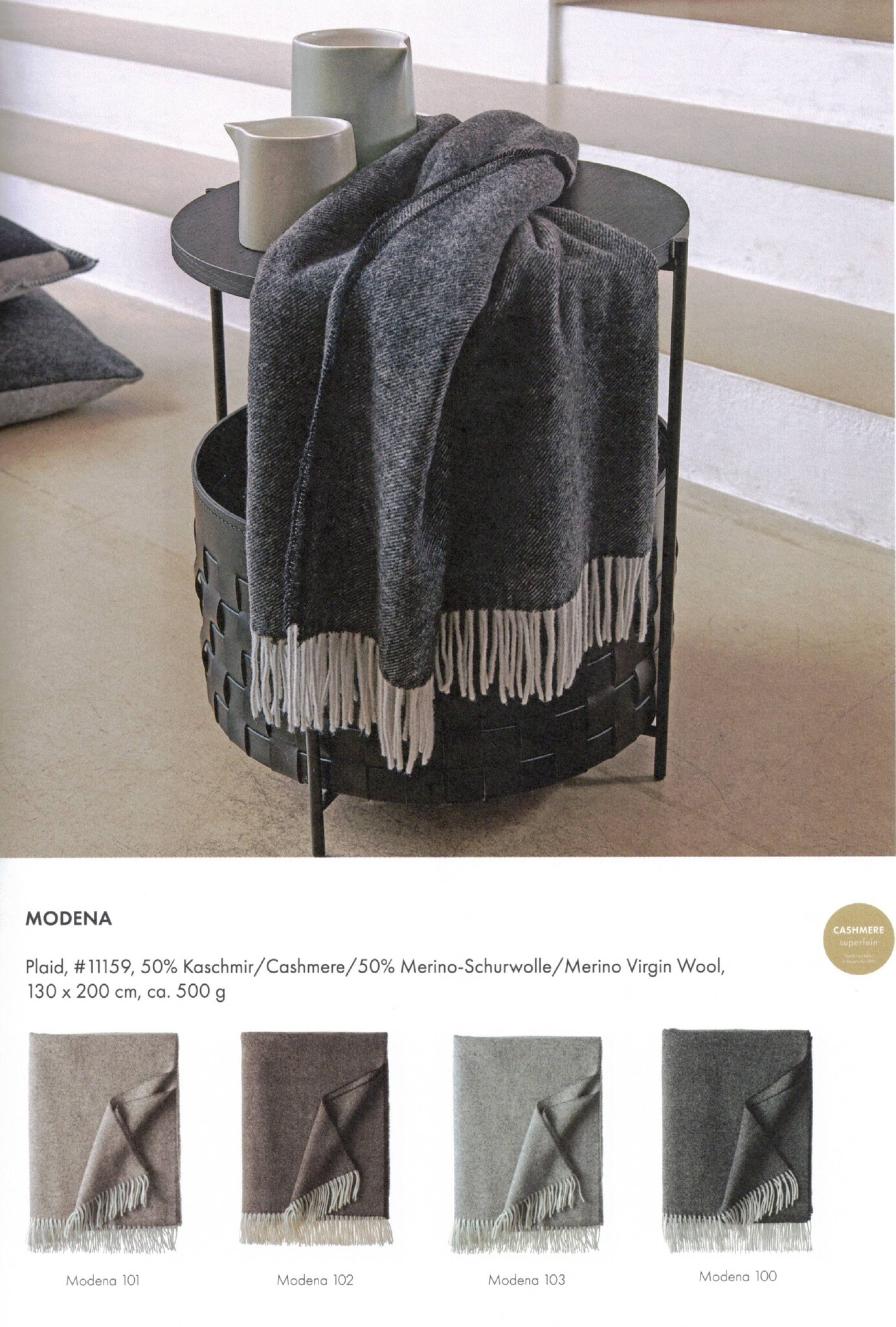 Eagle Produkts MODENA Cashmereplaid 50% Cashmere 50% Schurwolle  4 Farben