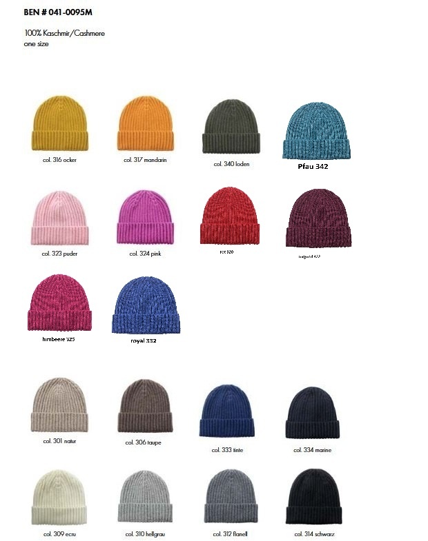 Eagle Produkts   Cashmere Mütze BEN 100% Kaschmir superweich