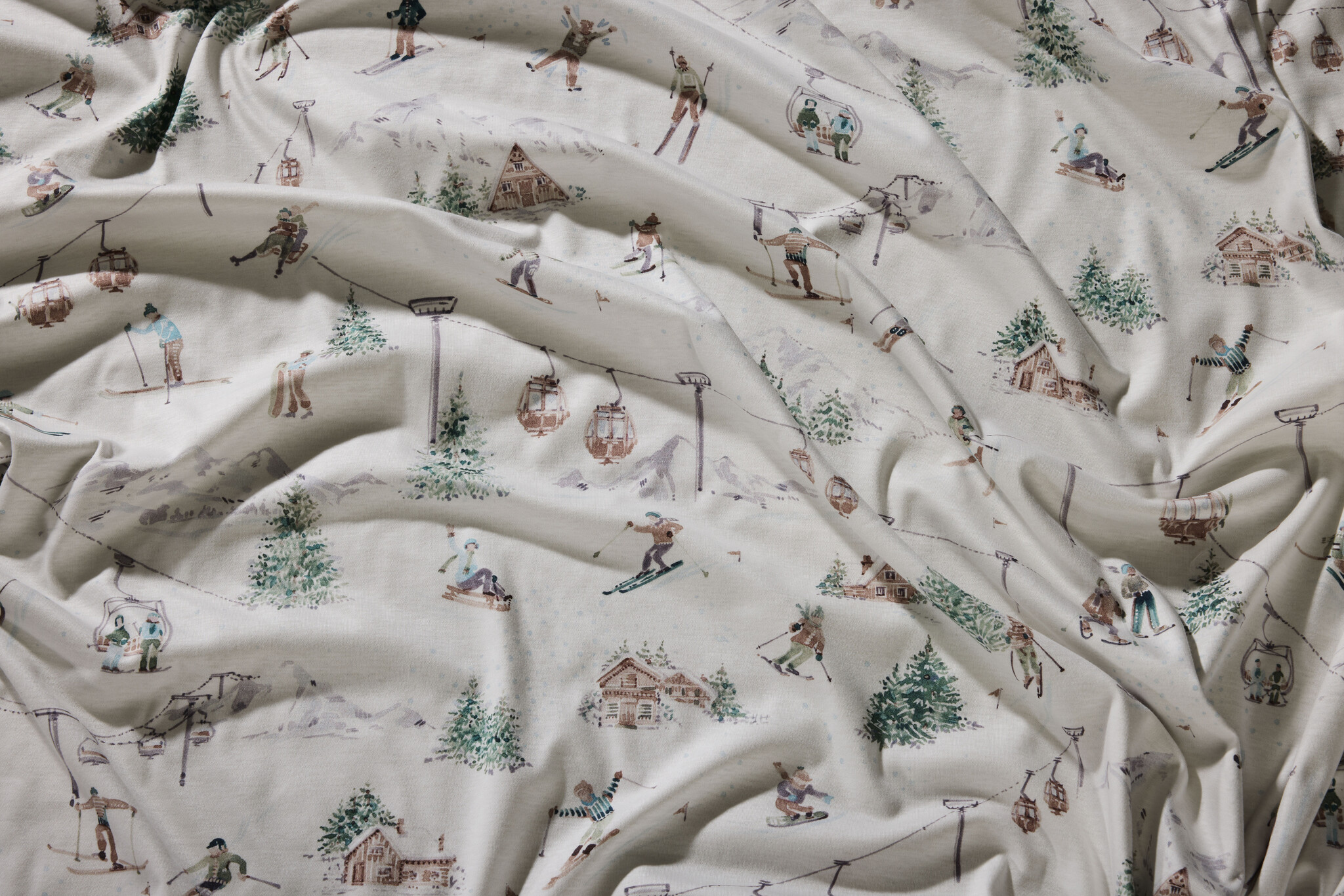 fleuresse – Hochwertige Bettwäsche Fleuresse Interlock Jersey Bettwäsche Modern Elegance J  174574-5 Grün