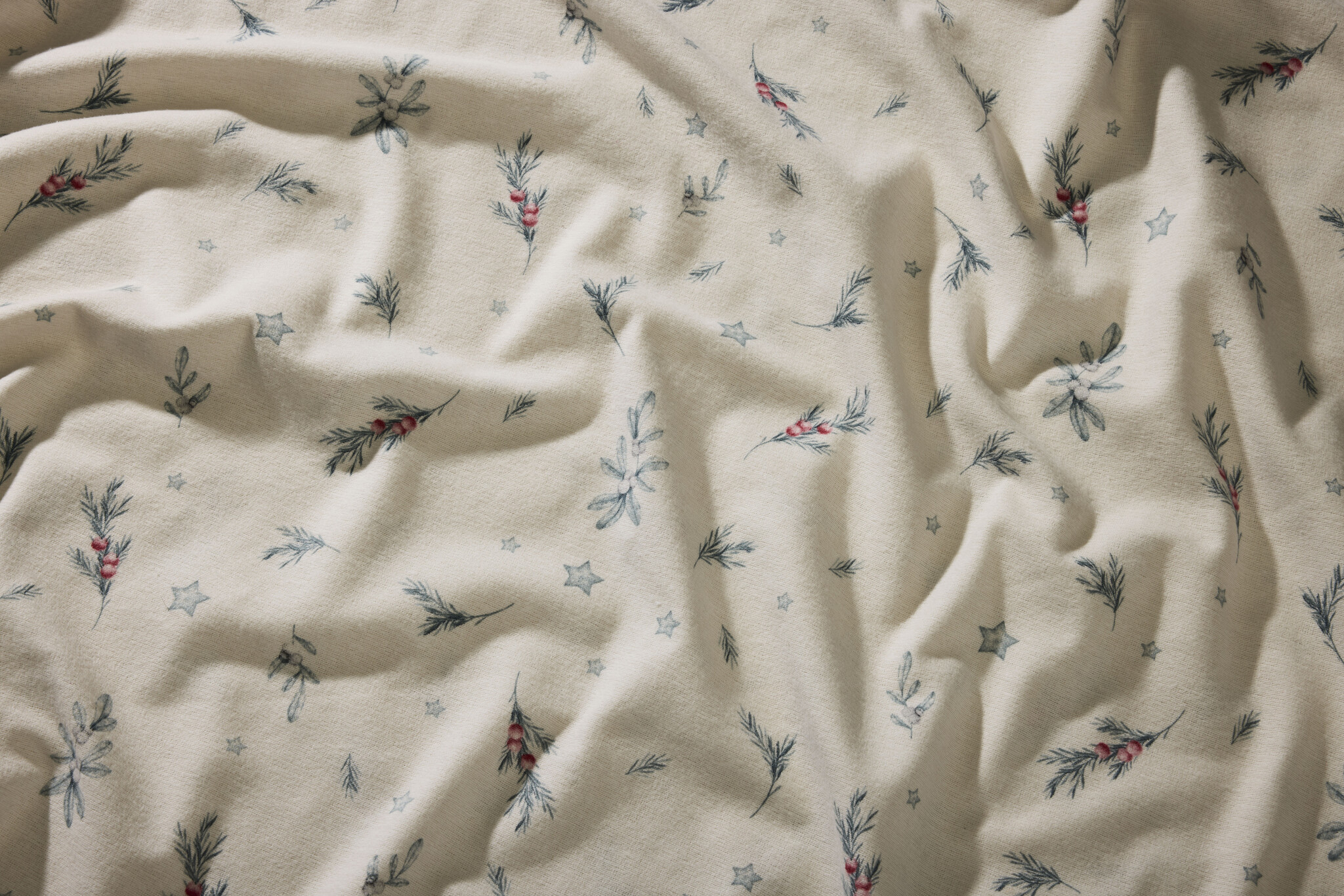 fleuresse – Hochwertige Bettwäsche Fleuresse ASPEN - Feinbiber Bettwäsche 434556-1 Rot-grün