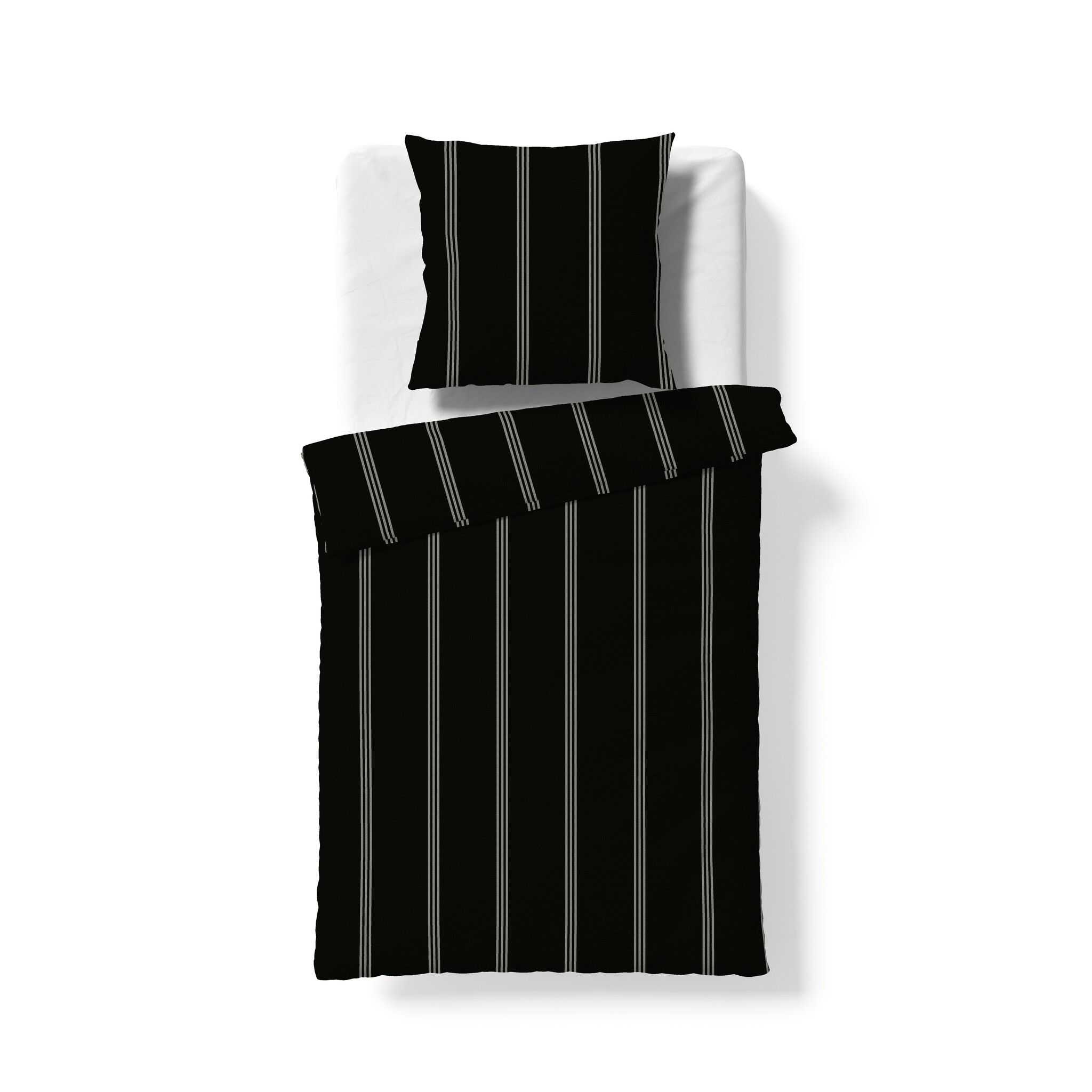 fleuresse – Hochwertige Bettwäsche Fleuresse LECH - Flanell Bettwäsche -fein gestreift- 2 Farben