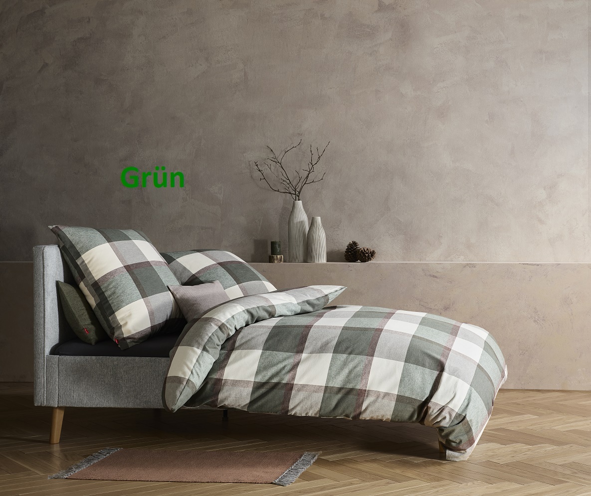 fleuresse – Hochwertige Bettwäsche Fleuresse LECH - Flanell Bettwäsche 604578 - 2 Farben