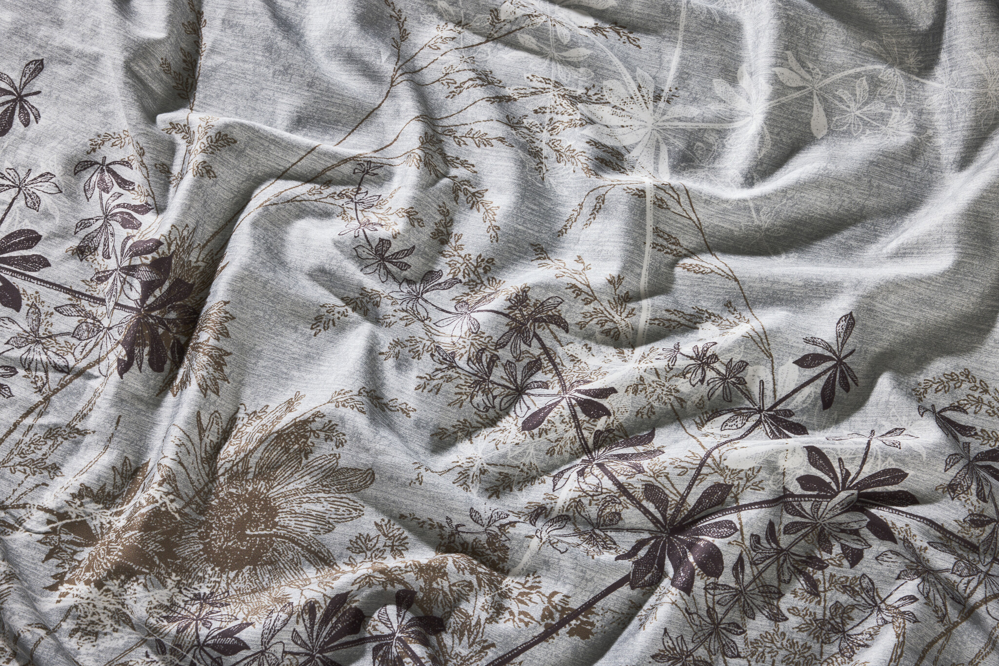 Fleuresse Bettwäsche Fleuresse BED ARTS - Mako-Satin - 114567-07 Grau braun