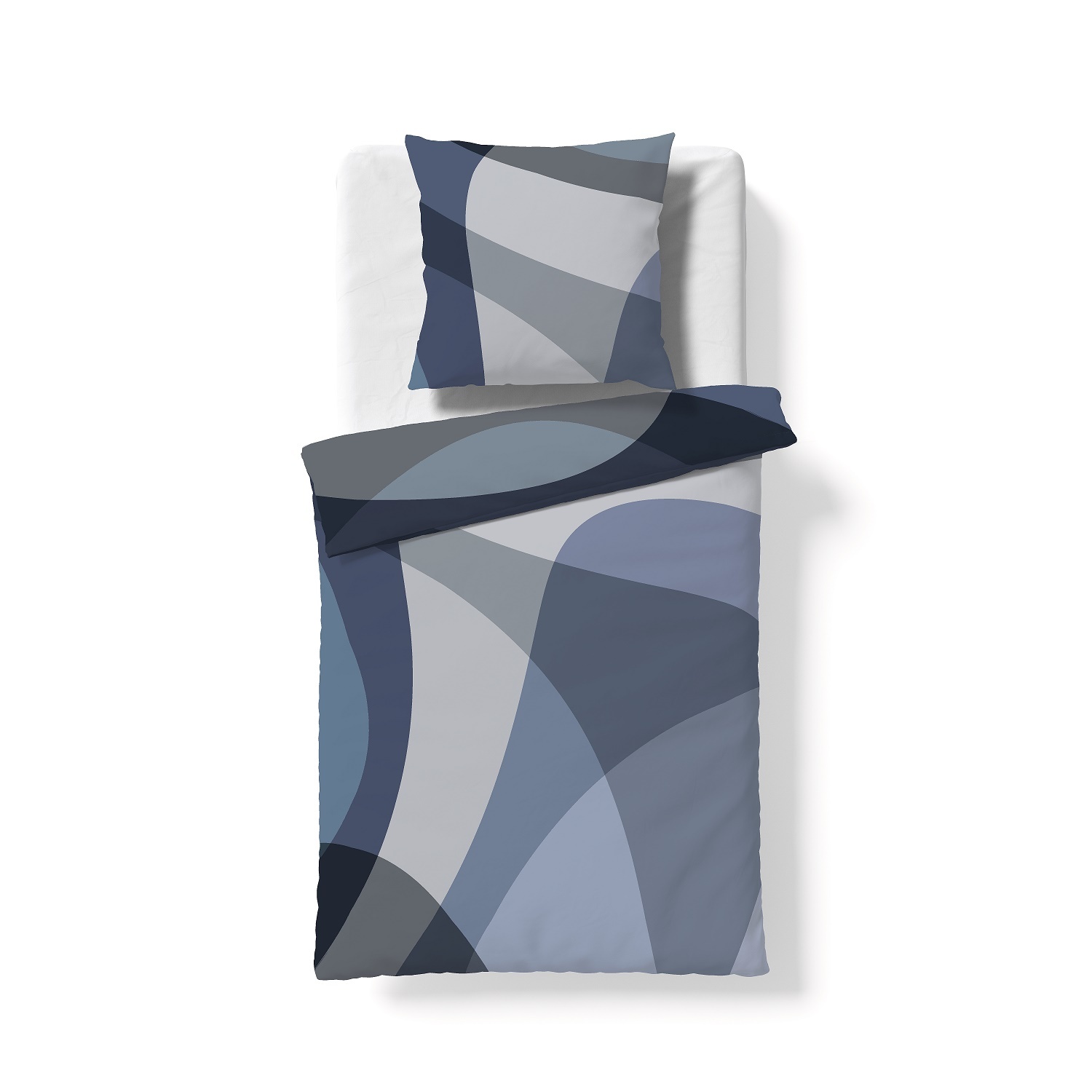 Fleuresse Bettwäsche Fleuresse BED ARTS - Mako-Satin - 114571-2 Blau