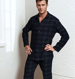 Novila Herren Schlafanzug Gr.48-60 Novila Max 8030/24.212-Grün