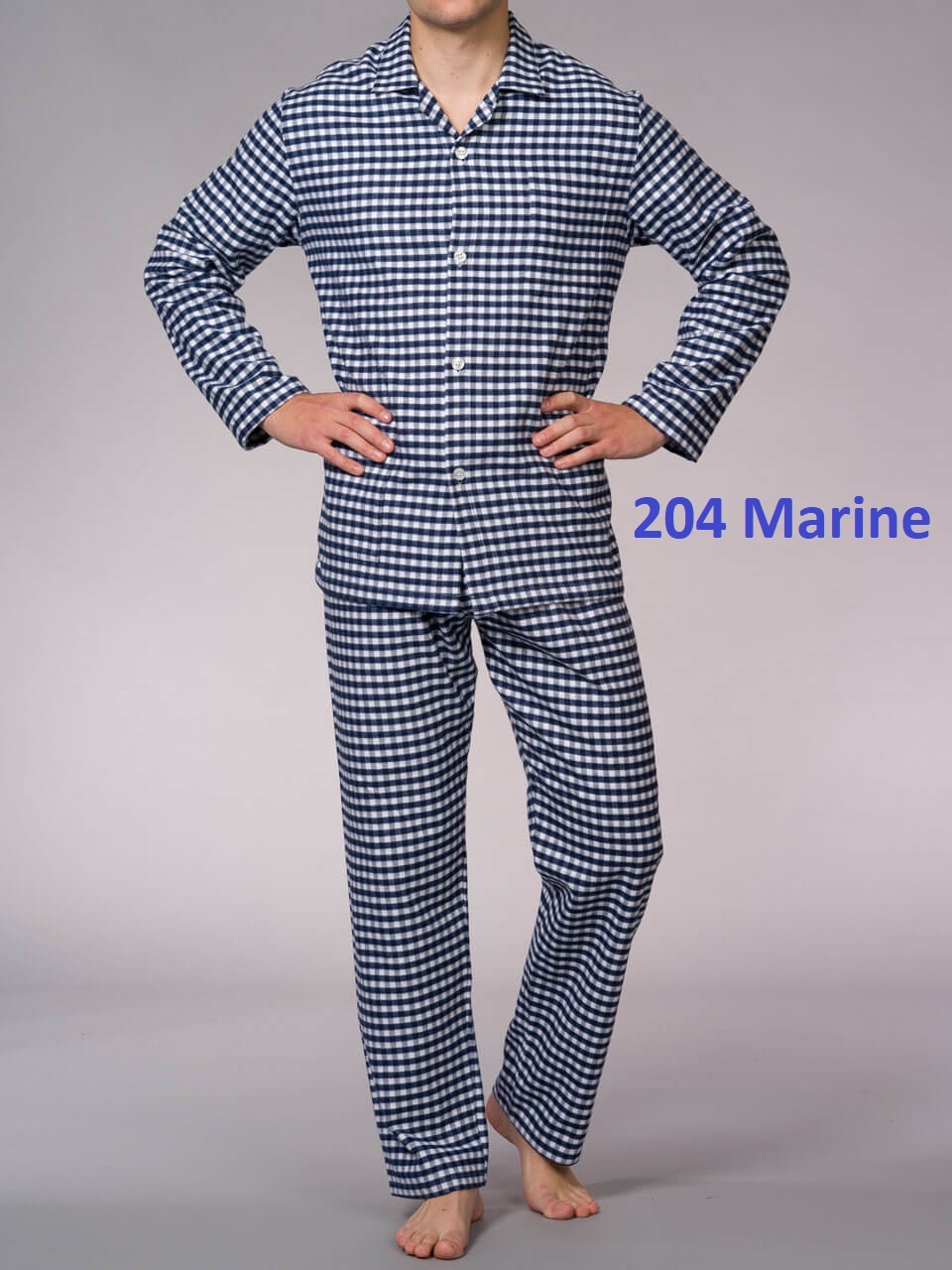 Novila Novila Herren Flanellschlafanzug Gr.46-60 Novila Max 9604 - 2 Farben
