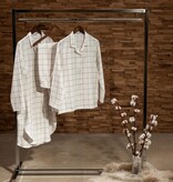 Novila Damen Schlafanzug Flanell Helena 8645 fein karriert  Gr.36-46