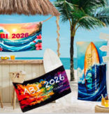 Egeria ABI 2026 Strandtuch Badetuch Liegetuch Abituch bedruckt ABI Abschlussgeschenk