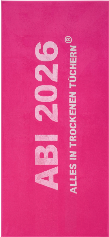 Egeria ABI 2026 Strandtuch Badetuch Liegetuch Abituch bedruckt ABI Abschlussgeschenk