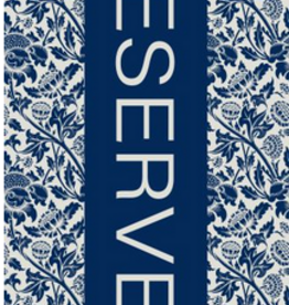 Egeria Strandliegetuch "RESERVED" dark-blue  75x150cm