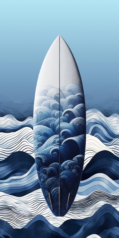 Egeria Strandliegetuch "Scud""Surfbrett" Royal-blue 75x150cm