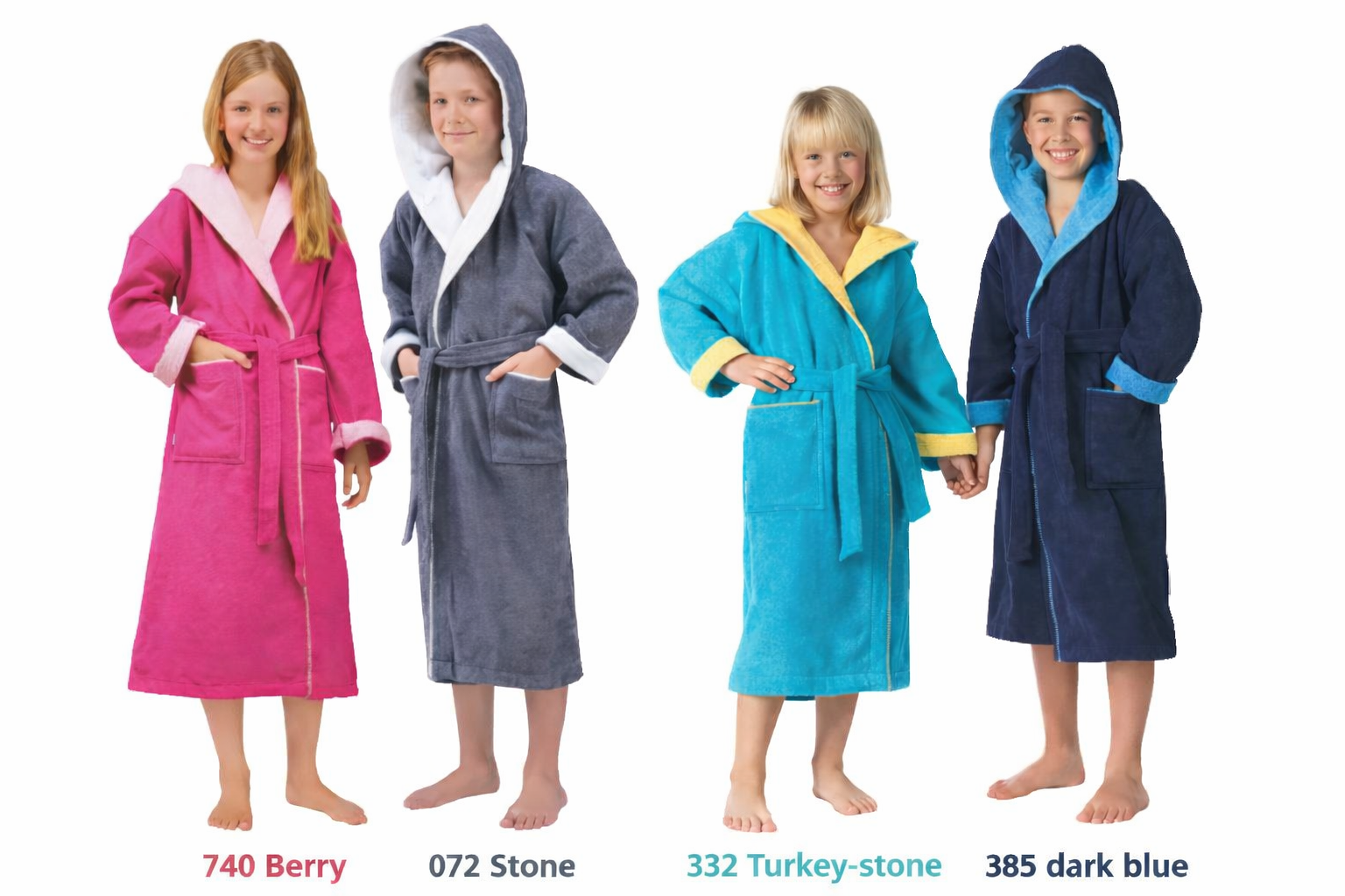 Egeria Egeria Kinder-Jugend Bademantel 7-14 Jahre Calypso