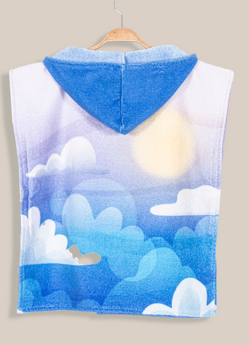 Egeria Egeria Kinder Poncho Pilot-Flieger 100%-Biobaumwolle