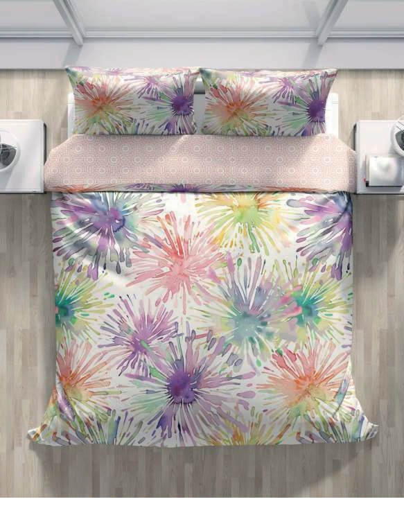 Egeria Egeria Premium Bettwäsche SPLASH Mako-Satin 135x200