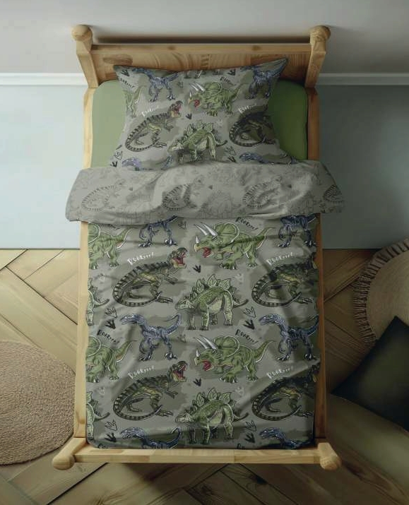 Egeria Egeria Kinder Bettwäsche Dino Mako-Satin 135x200