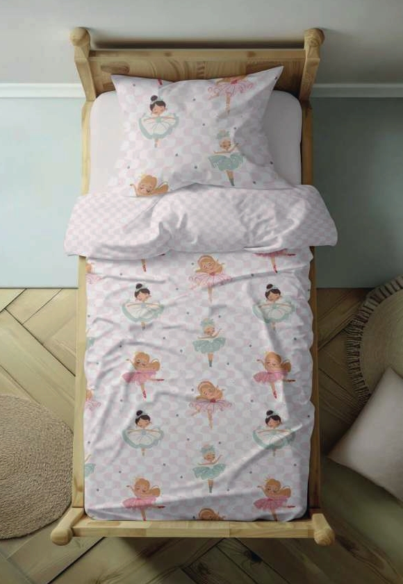 Egeria Egeria Kinder Bettwäsche Ballerina Mako-Satin 100x135