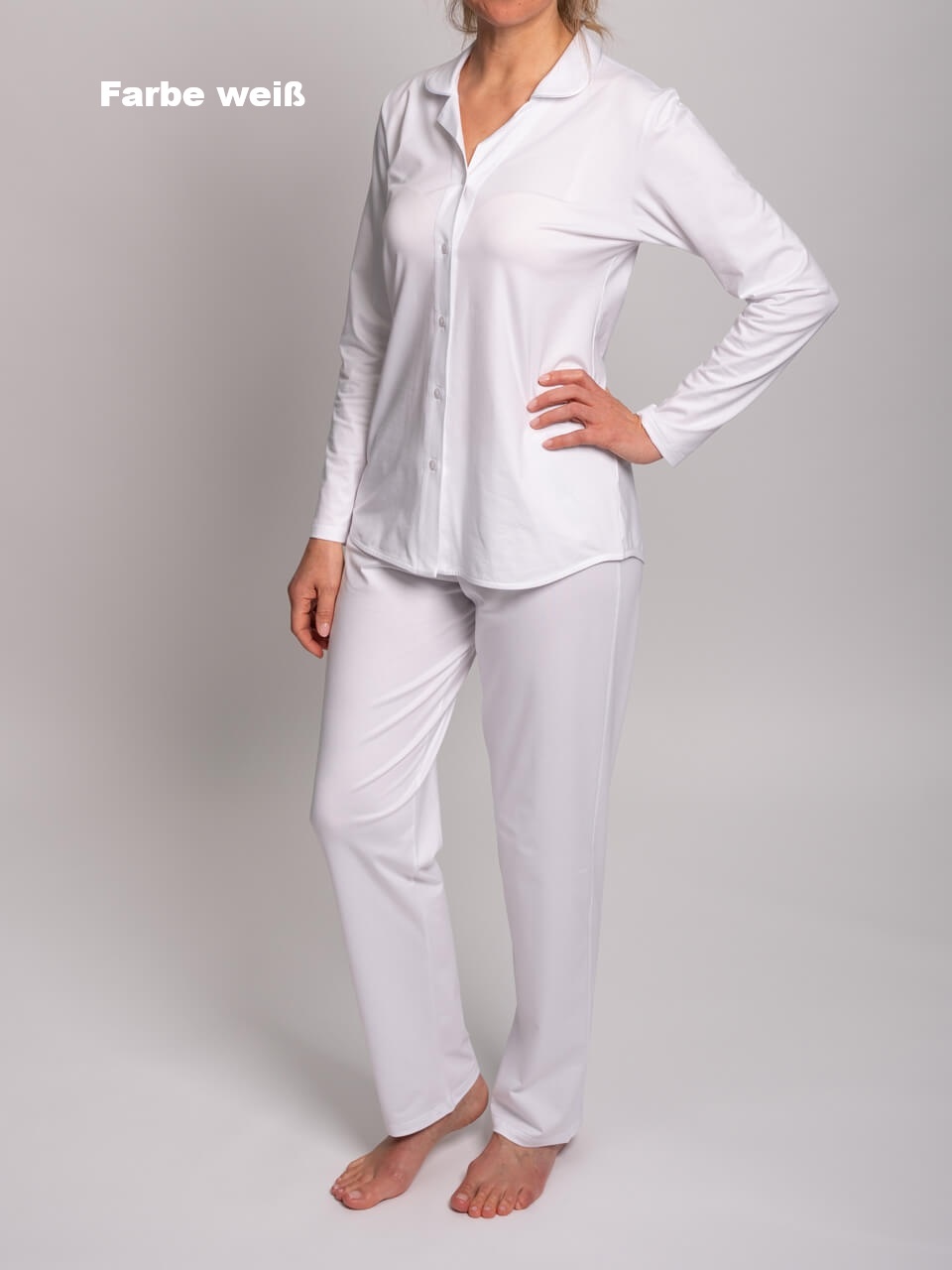 Novila    Novila Damen-Pyjama 8711 - feiner Single Jersey - in 3 Farben lieferba