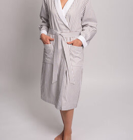 Novila Novila Damen Hausmantel Sonja 8046 Farbe taupe Baumwolle