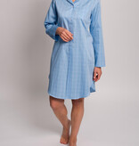 Novila  Novila Miriam 8151 Nachthemd Satin Karo – Elegantes Damen-Nachthemd aus Baumwollsatin
