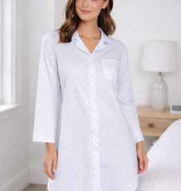 Novila Novila   Miriam 8678 – bedrucktes Satin Nachthemd