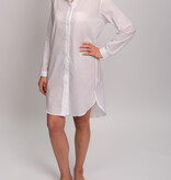 Novila   Novila Nachthemd Carla 9010 – Hemdblusenstil aus feinem Baumwollbatist | Weiß