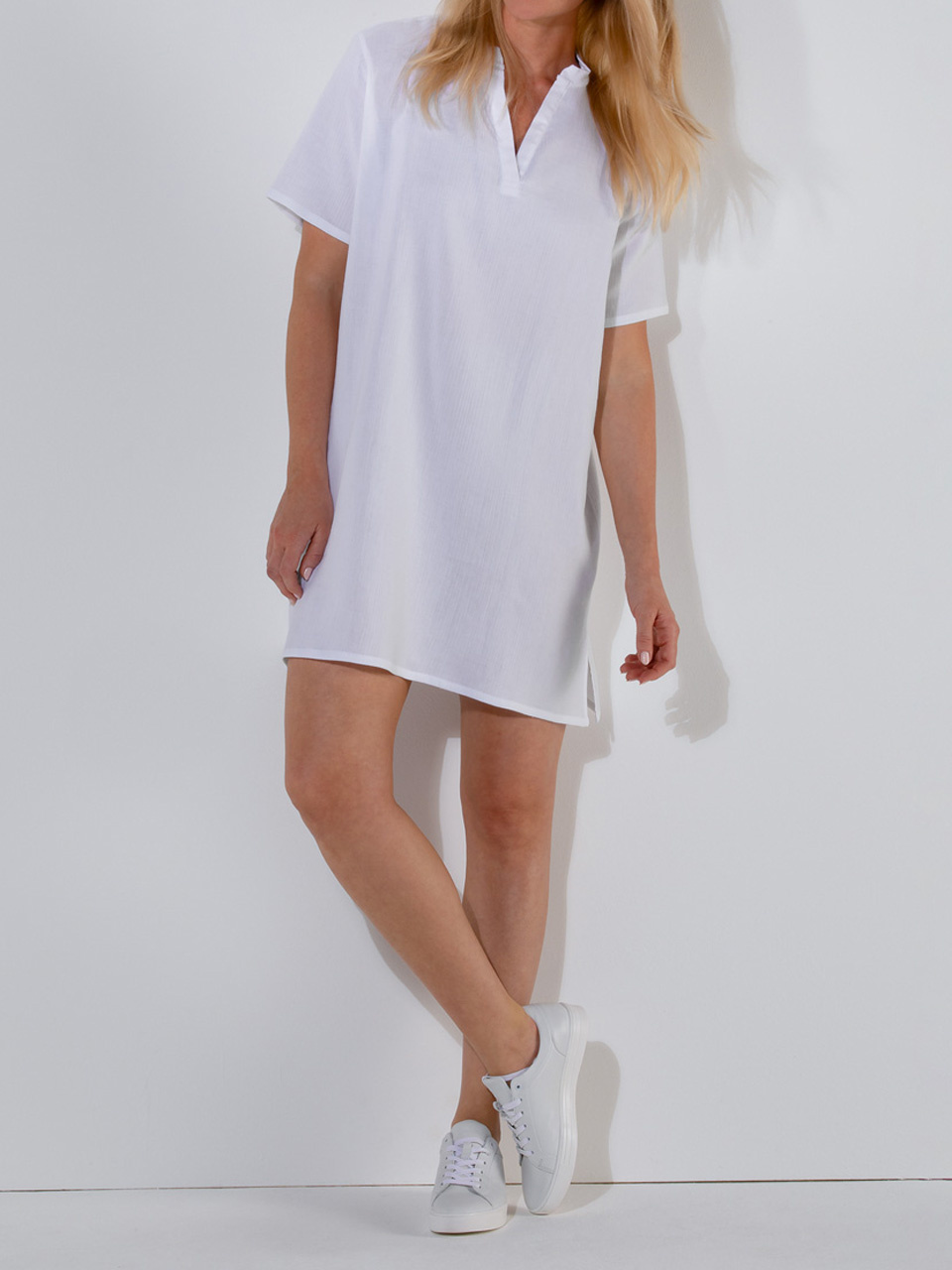 Novila  Novila Damen Nachthemd Sina 9022 – Kurzarm aus Baumwoll-Musselin